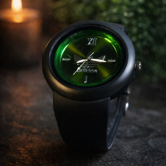 Roshi Times Adidas Gold Dial Watch – Bold Black Silicone Strap with Iconic Trefoil Design In just 999