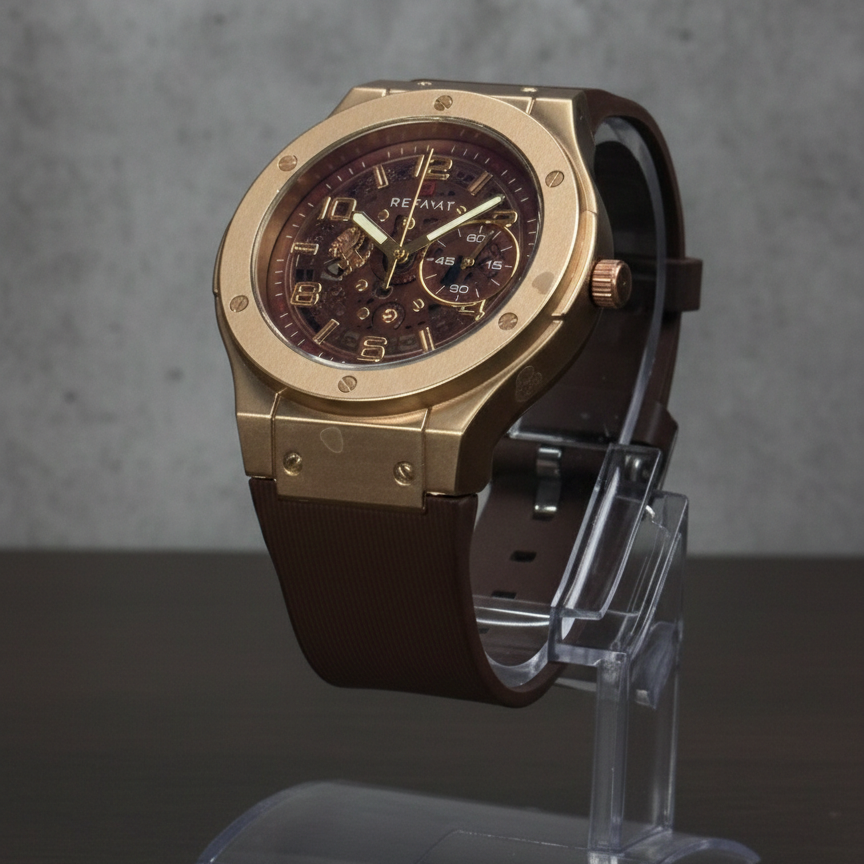 RoshiTimes Royal Gold Chrono Watch – Luxury Feel at Just Rs. 999